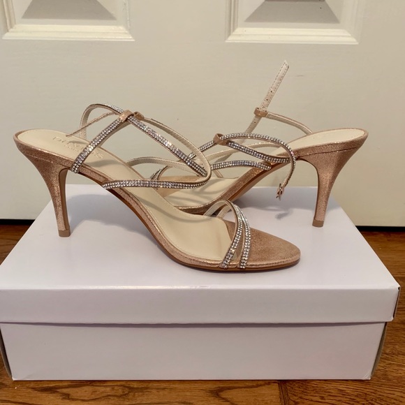 David's Bridal Shoes - David’s Bridal Lyla Heels...Rose Gold